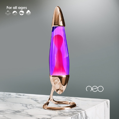 Mathmos Neo Koper - Violet met Roze lava