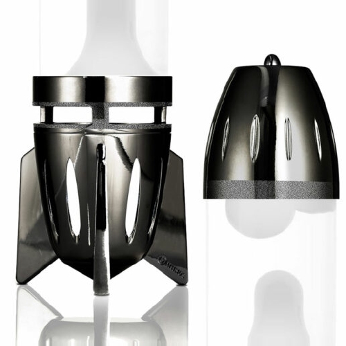 Nieuwe voet en kap voor Fireflow lavalamp Zwart