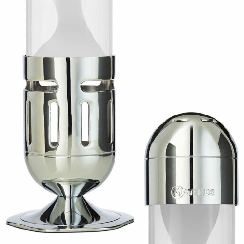 Voet en kap voor Pod lavalamp Zilver