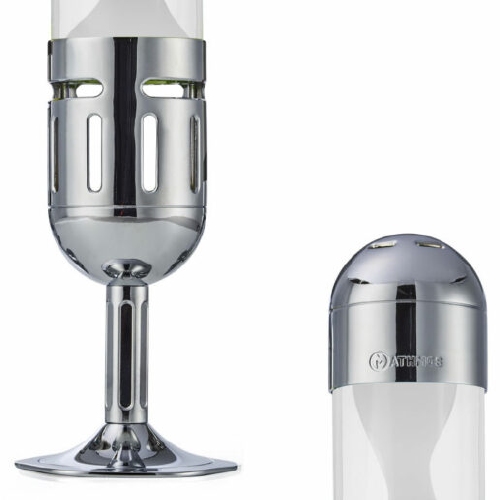 Voet en kap voor Pod+ lavalamp Zilver