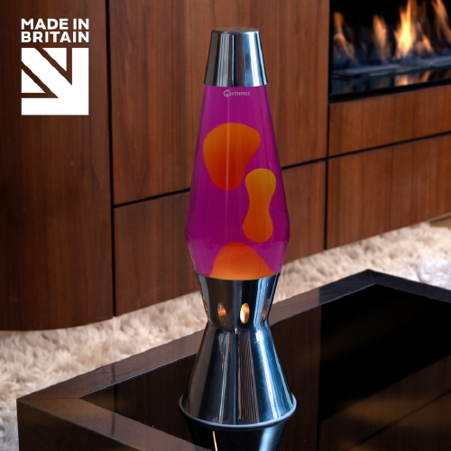 Mathmos Flame waxinelicht lavalamp Roze/Geel
