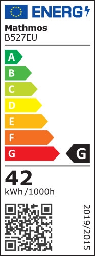 Mathmos Astro Vinyl Lavalamp - Violet met Oranje lava