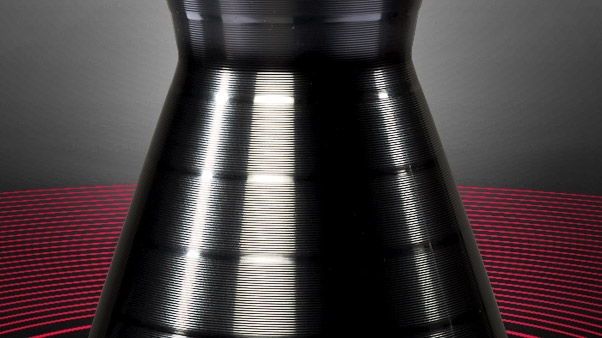 Mathmos Astro Vinyl Zwart - Helder met Gele lava