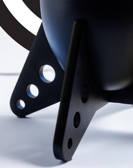 Mathmos Rokit Raket lavalamp Zwart  - Violet met Turquoise lava