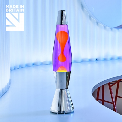 Mathmos Astro Baby - Violet met Oranje lava