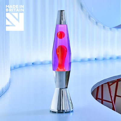 Mathmos Astro Baby - Violet met Rode lava