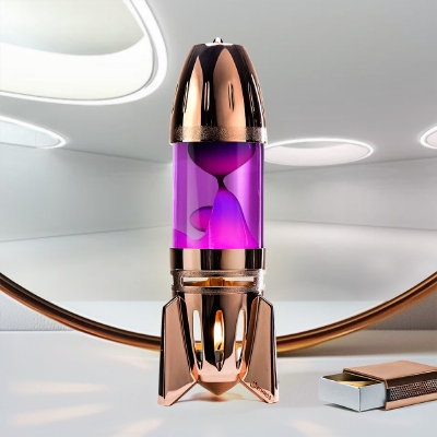 Mathmos Fireflow Koper - Violet met Roze lava