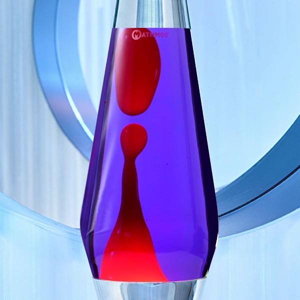 Bewegende wax in lavalamp door warmte-effect