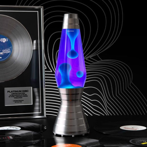 Mathmos Astro Vinyl lavalamp Platinum