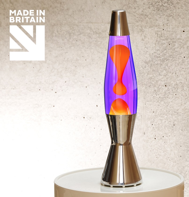 Mathmos Astro Baby Lavalamp Violet/Oranje