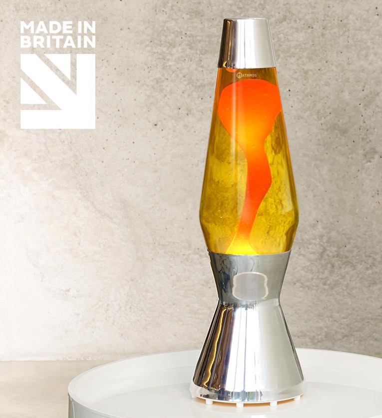 Mathmos Astro Lavalamp Geel/Oranje