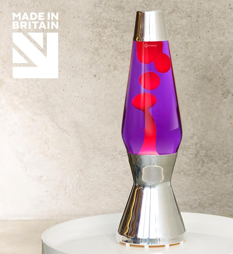 Mathmos Astro Lavalamp Violet/Rood