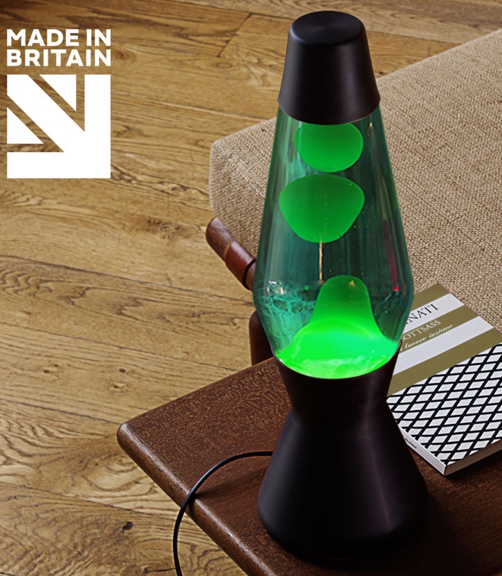 Mathmos Astro Zwart Lavalamp Blauw/Groen