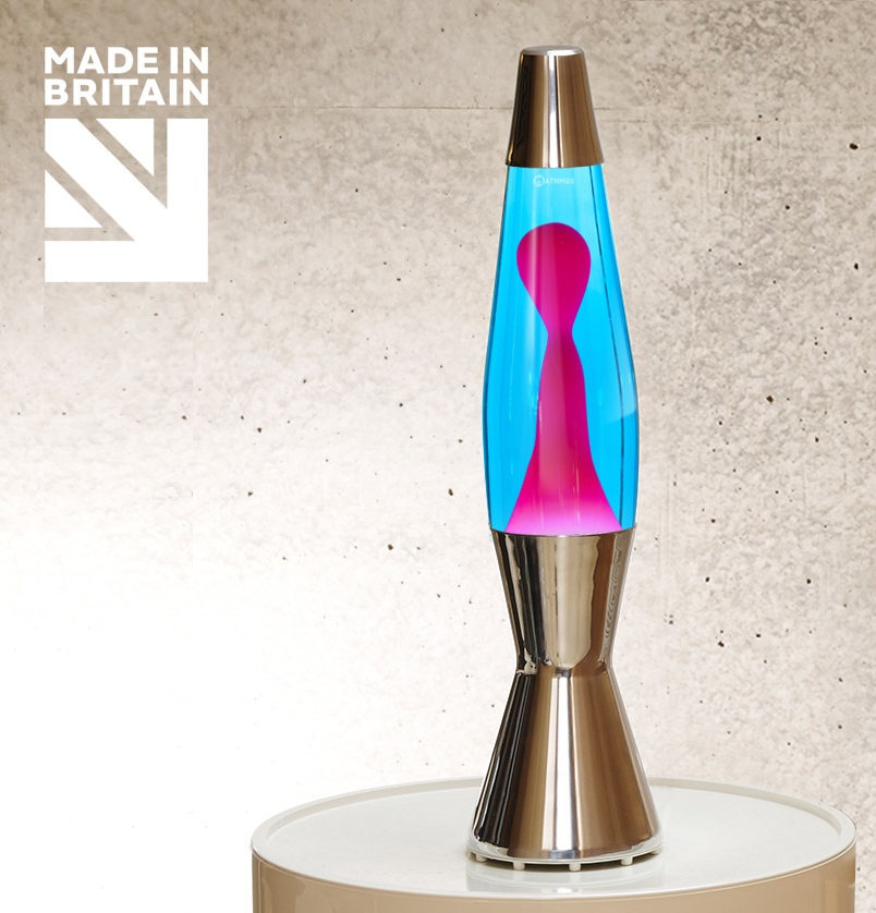 Mathmos Astro Baby Lavalamp Blauw/Roze