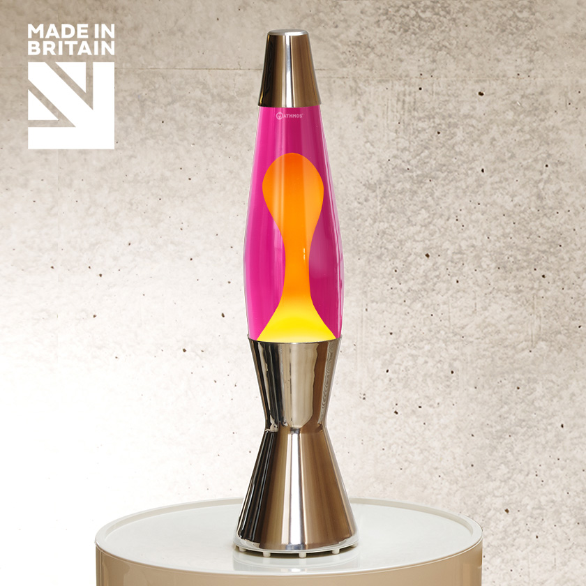 Mathmos Astro Baby Lavalamp Roze/Geel