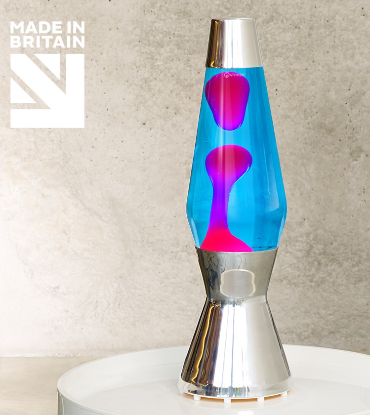 Mathmos Astro Lavalamp Blauw/Roze