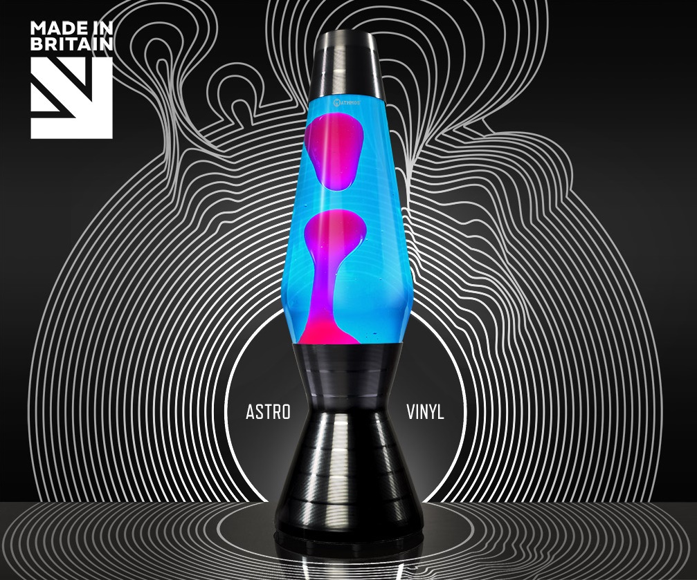 Mathmos Astro Vinyl Lavalamp Blauw/Roze