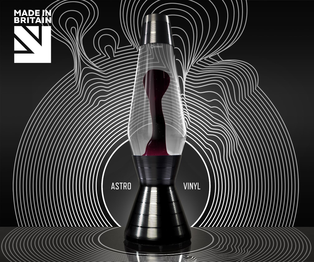 Mathmos Astro Vinyl Lavalamp Donker Paars