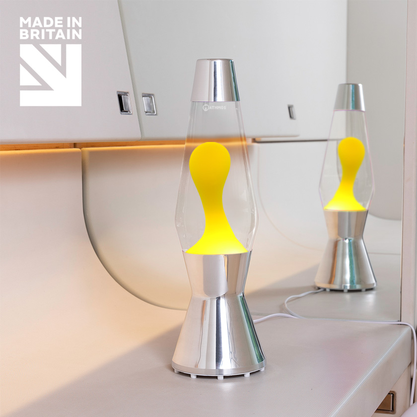 Mathmos Astro Lavalamp Geel