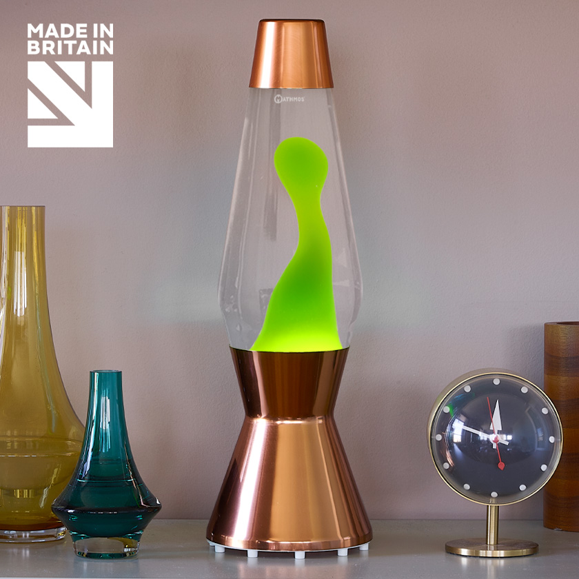 Mathmos Astro Koper Lavalamp Groen
