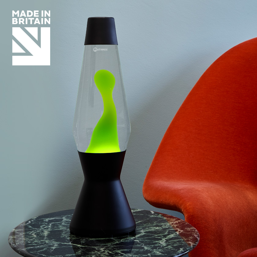 Mathmos Astro Zwart Lavalamp Groen