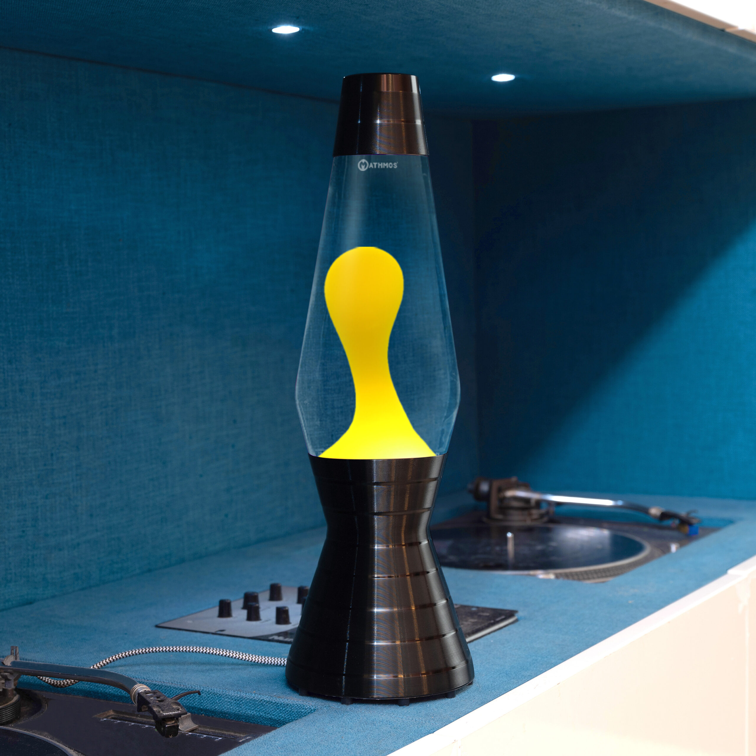 Mathmos Astro Vinyl Lavalamp Geel