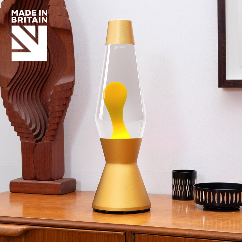 Mathmos Astro Goud Lavalamp Geel