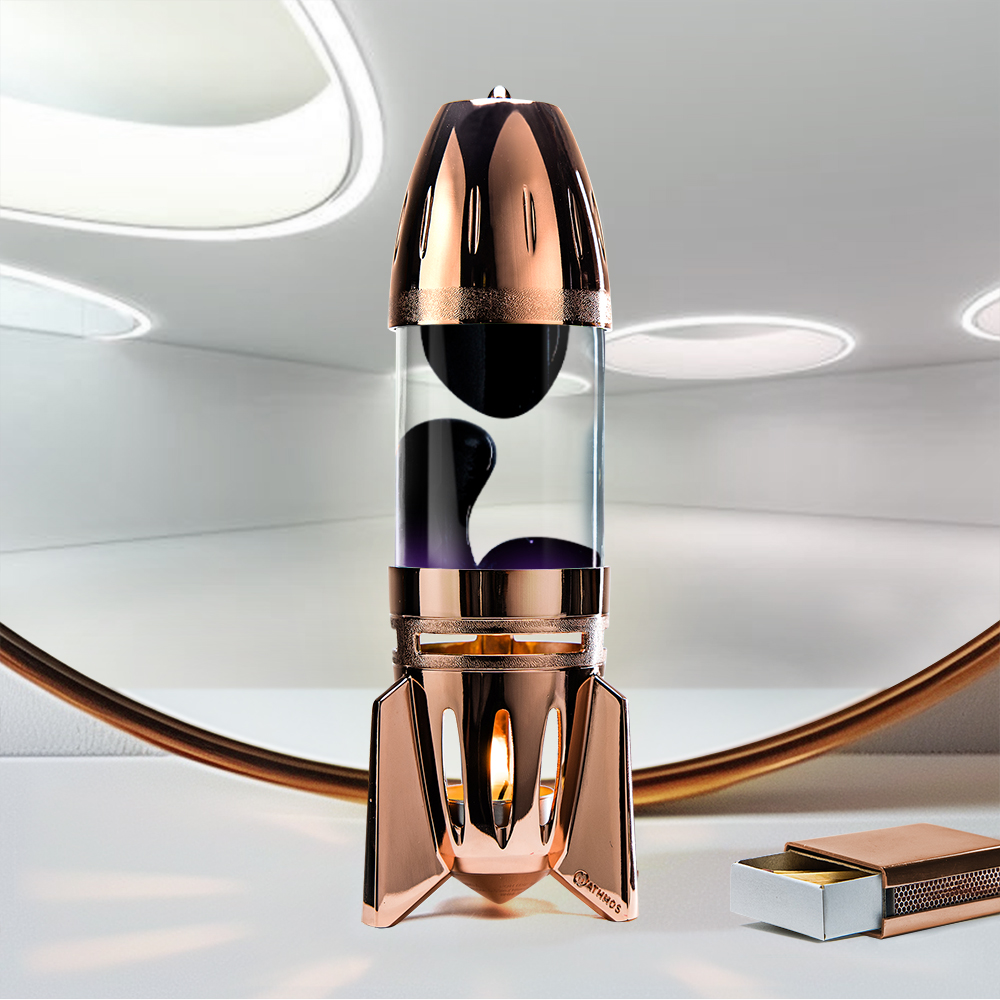 Mathmos Fireflow Koper Lavalamp Helder/Donkerpaars