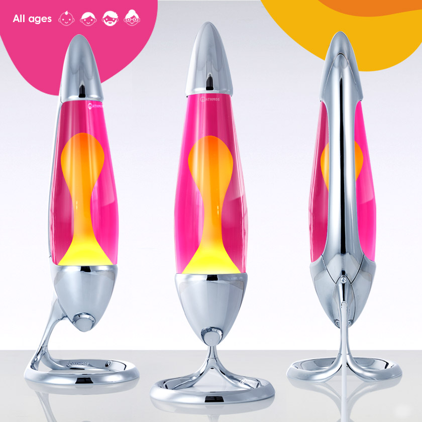 Mathmos Neo Lavalamp Roze/Geel