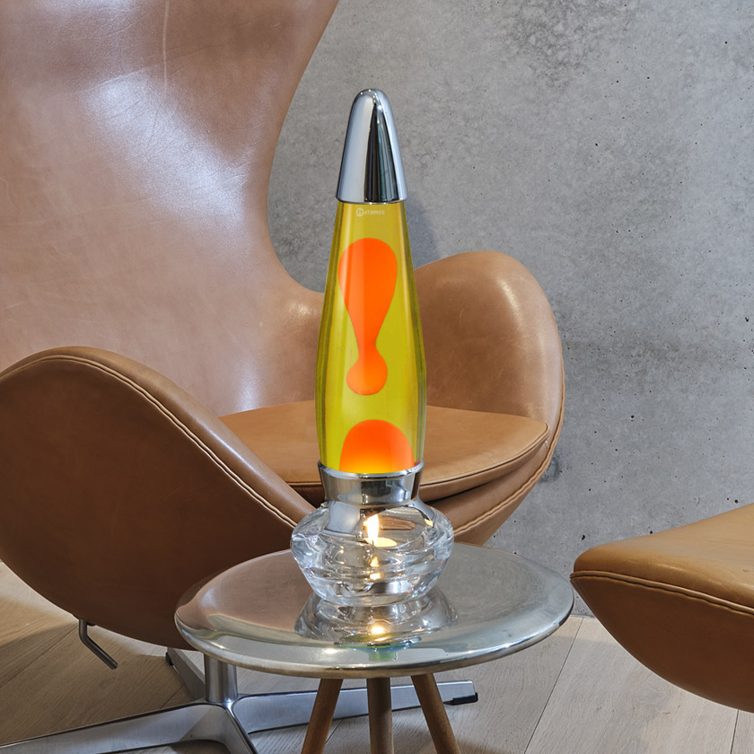 Mathmos Evo Lavalamp Geel/Oranje