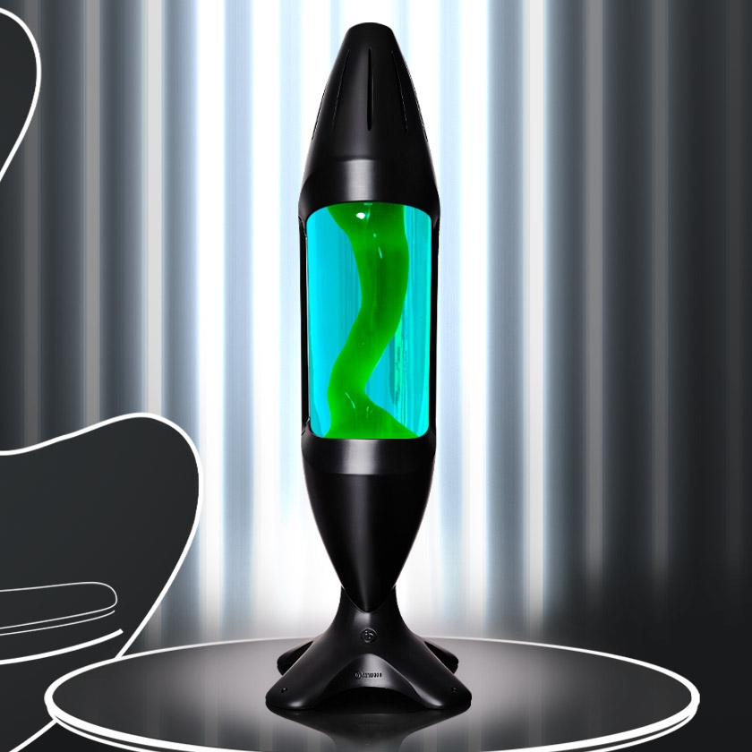 iO 78cm hoge Lavalamp Zwart